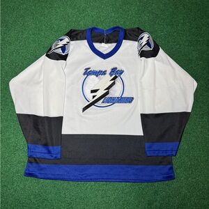 Vintage 90s Tampa Bay Lightning Jersey, NHL Hockey, Size Large